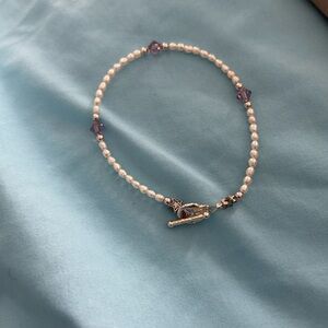 Elegant Pearl and Pink Beaded Bracelet